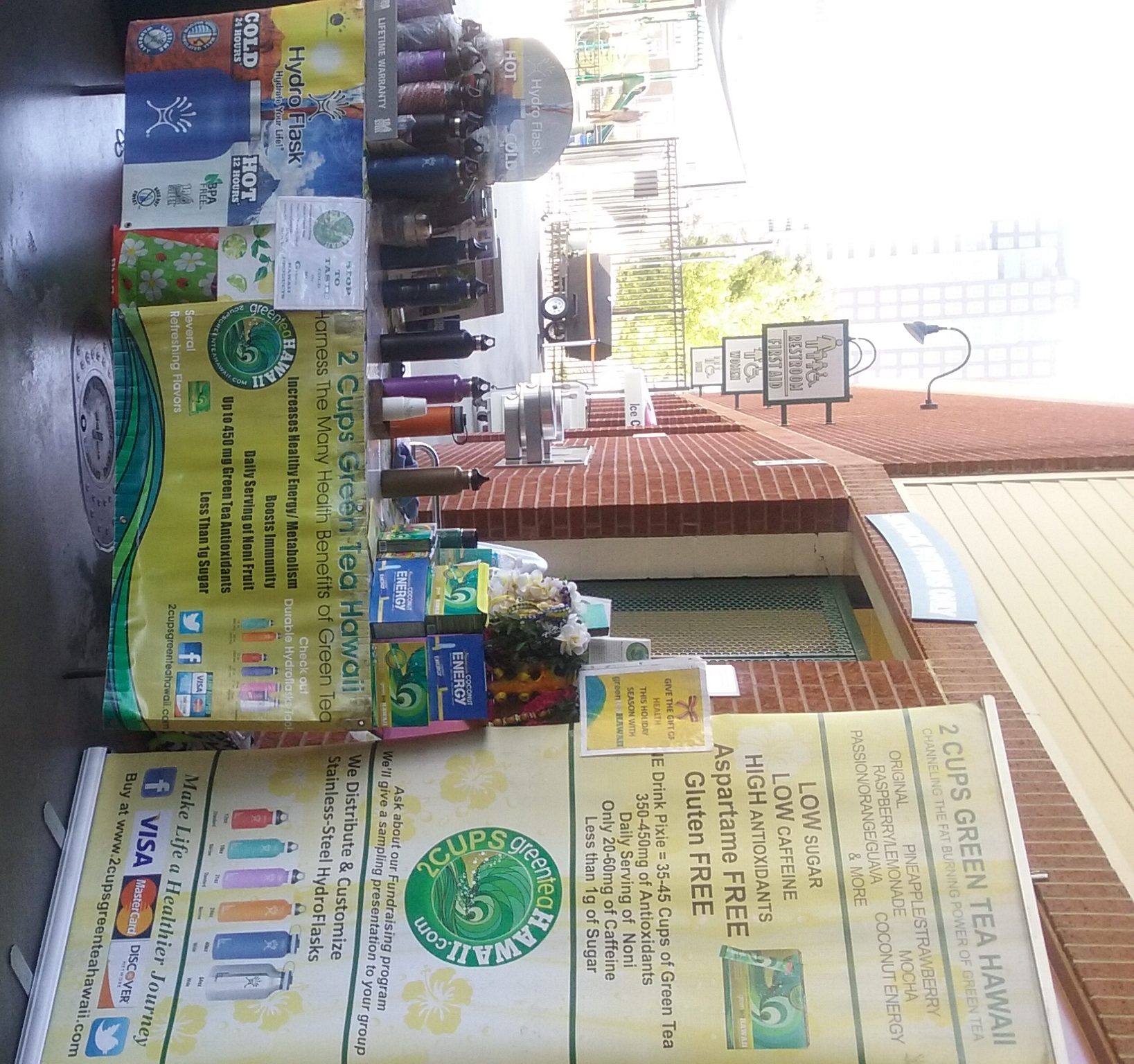 outdoor booth pic | 2 Cups Green Tea Hawaii | NC SC VA MD